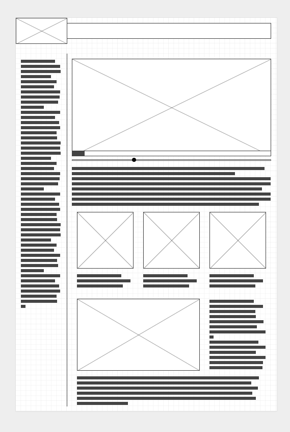 home page wireframe